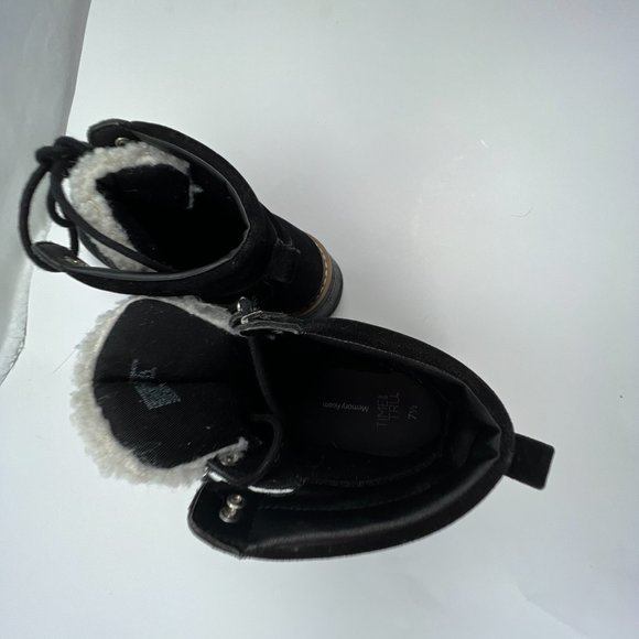 Time and Tru women’s hiker boots Sz 7.5 Suede Black - Picture 8 of 12